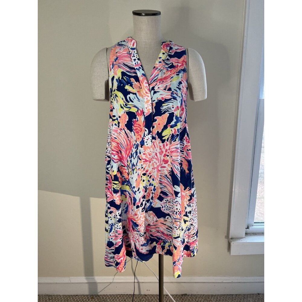 Lilly Pulitzer Gabby Shift Dress Sunken Treasure SZ SM Beach Cruise Resort